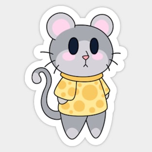 Chibi Mouse Critter Sticker